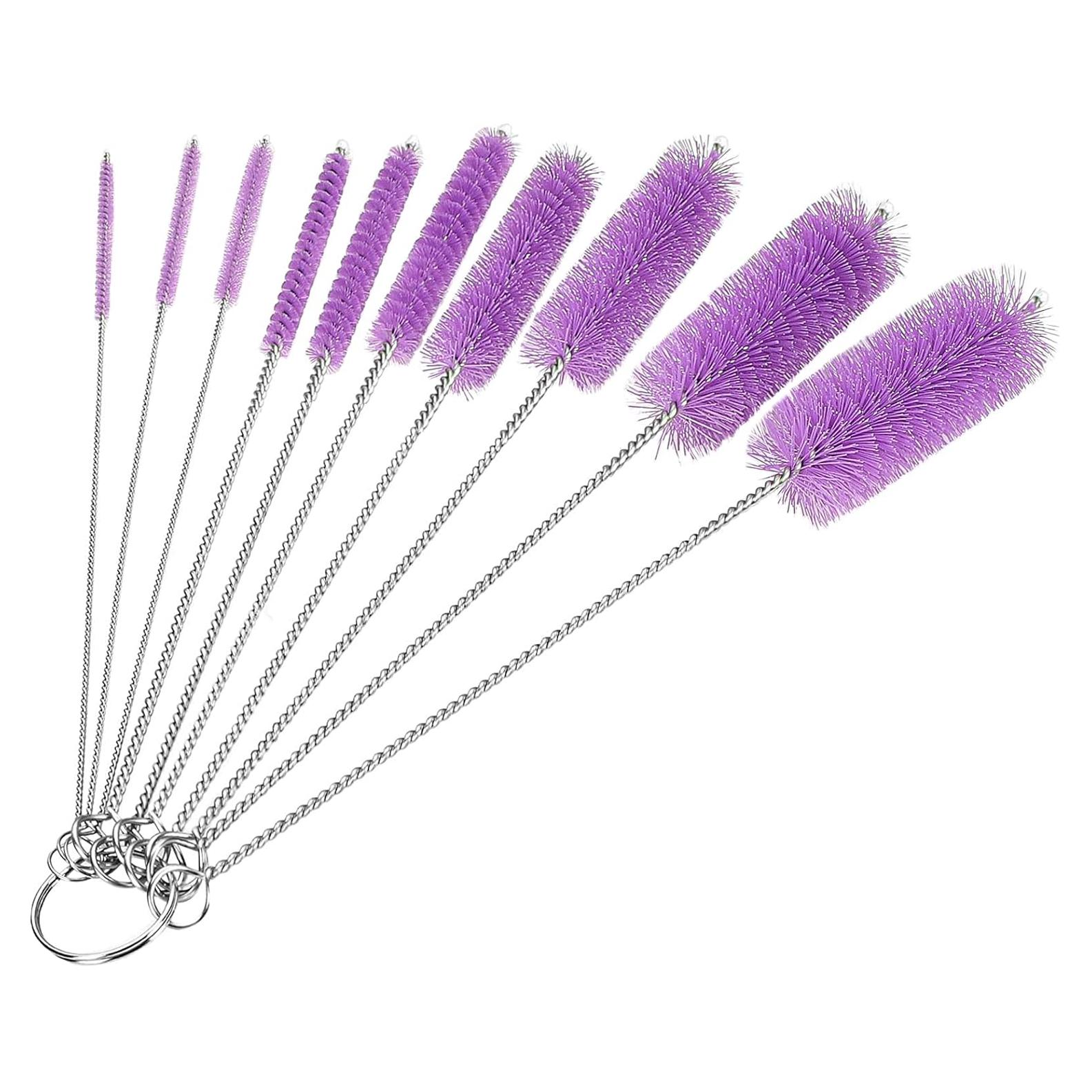 Juego de 10 Cepillos de Limpieza de Botellas CiaraQ 20 cm