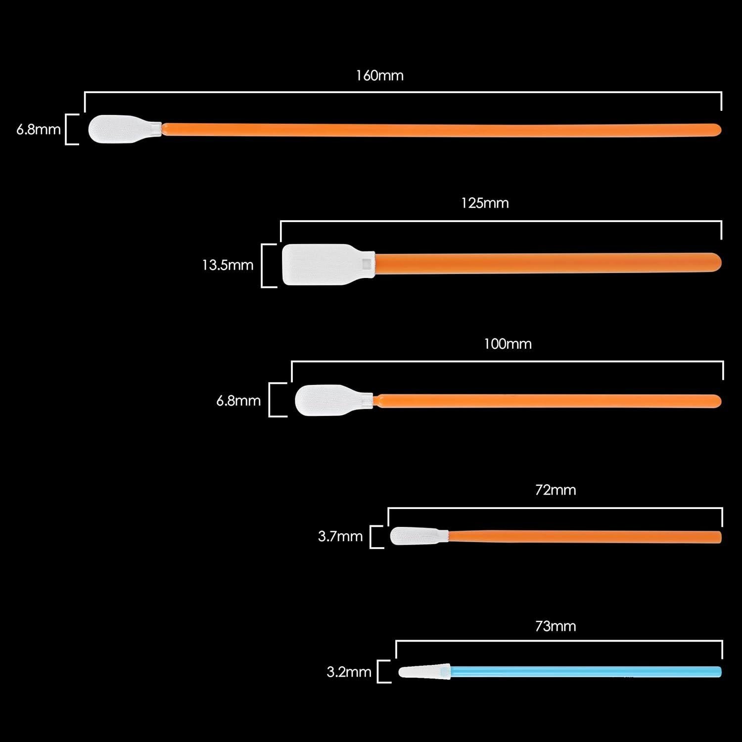Kit de Bastones de Limpieza AAwipes FA501 - 100 Hisopos Sin Pelusa