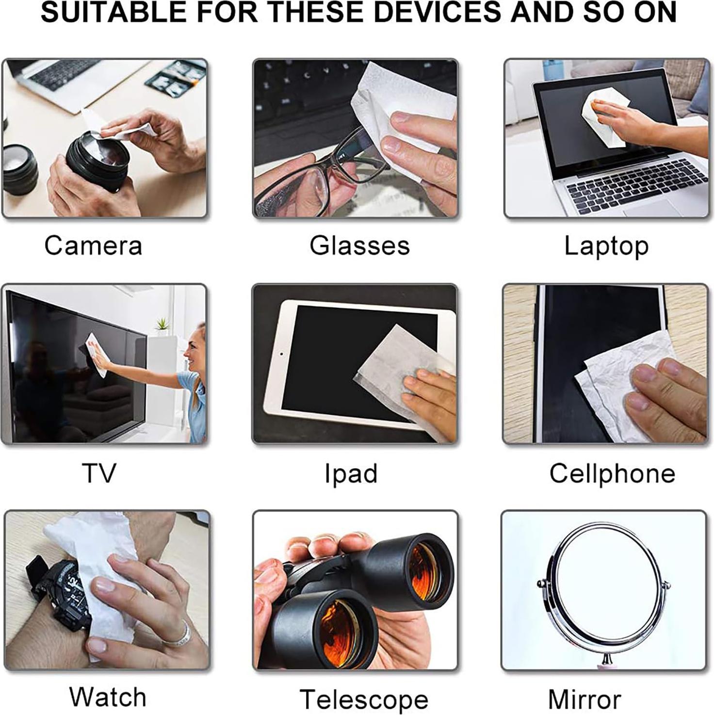 Toallitas de Lente Prehumedecidas ALIBEISS 100 Unidades