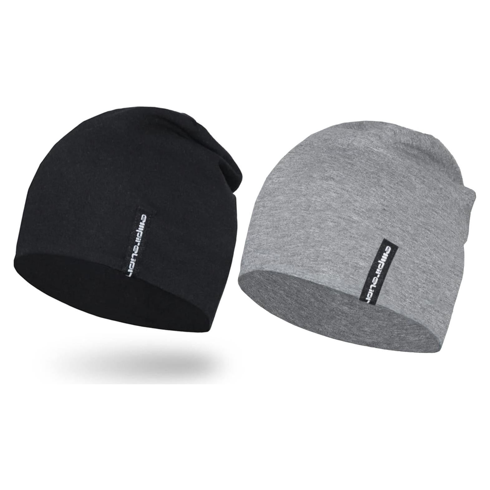 Gorro multifuncional Empirelion negro y gris, ajuste cómodo