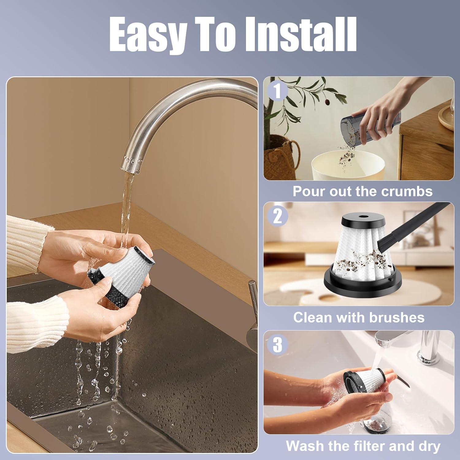 Filtros HEPA Reemplazo Hayousui KVC07 KVC09 - Paquete de 2