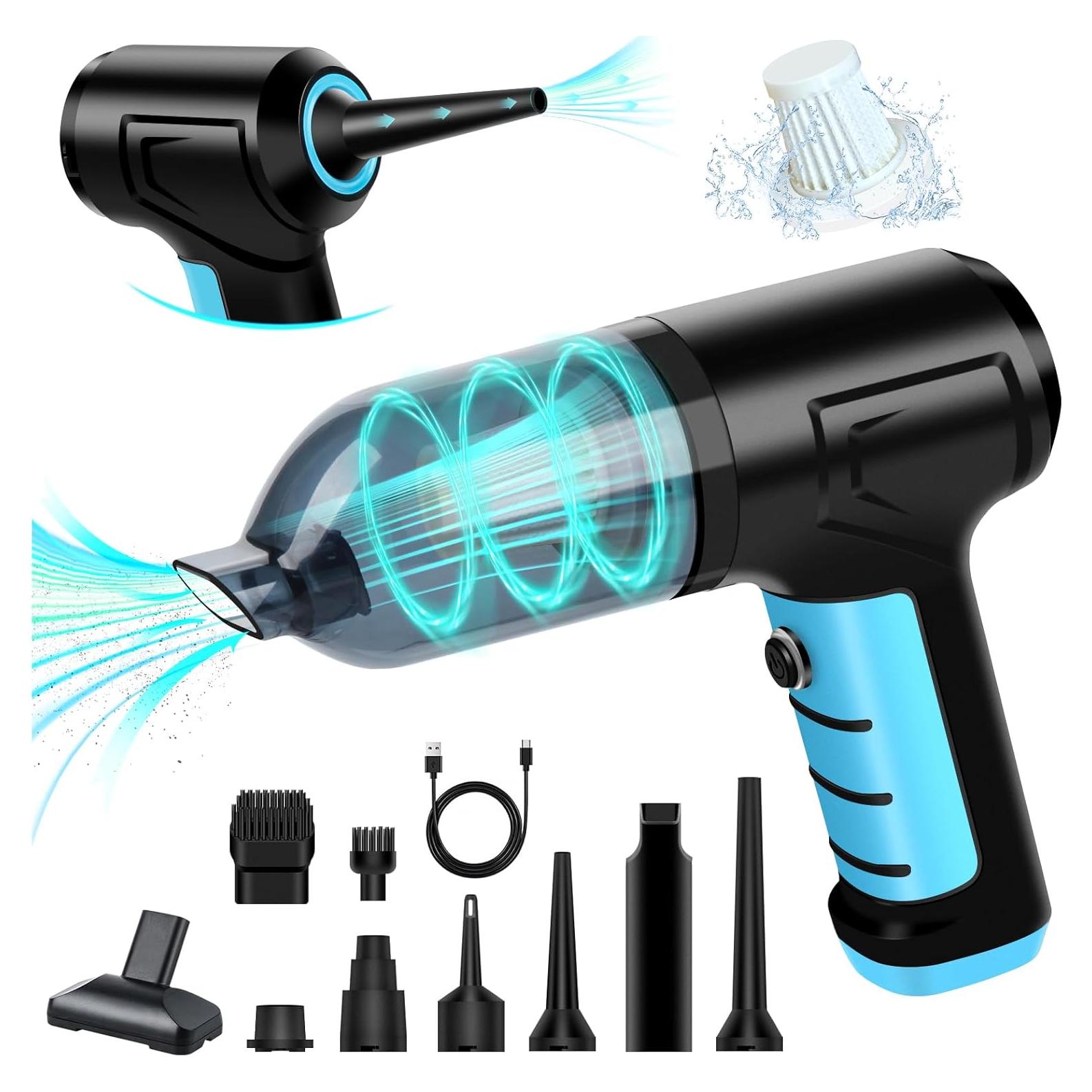 Aspiradora de Coche Portátil FASTSPOK 120W Inalámbrica HEPA