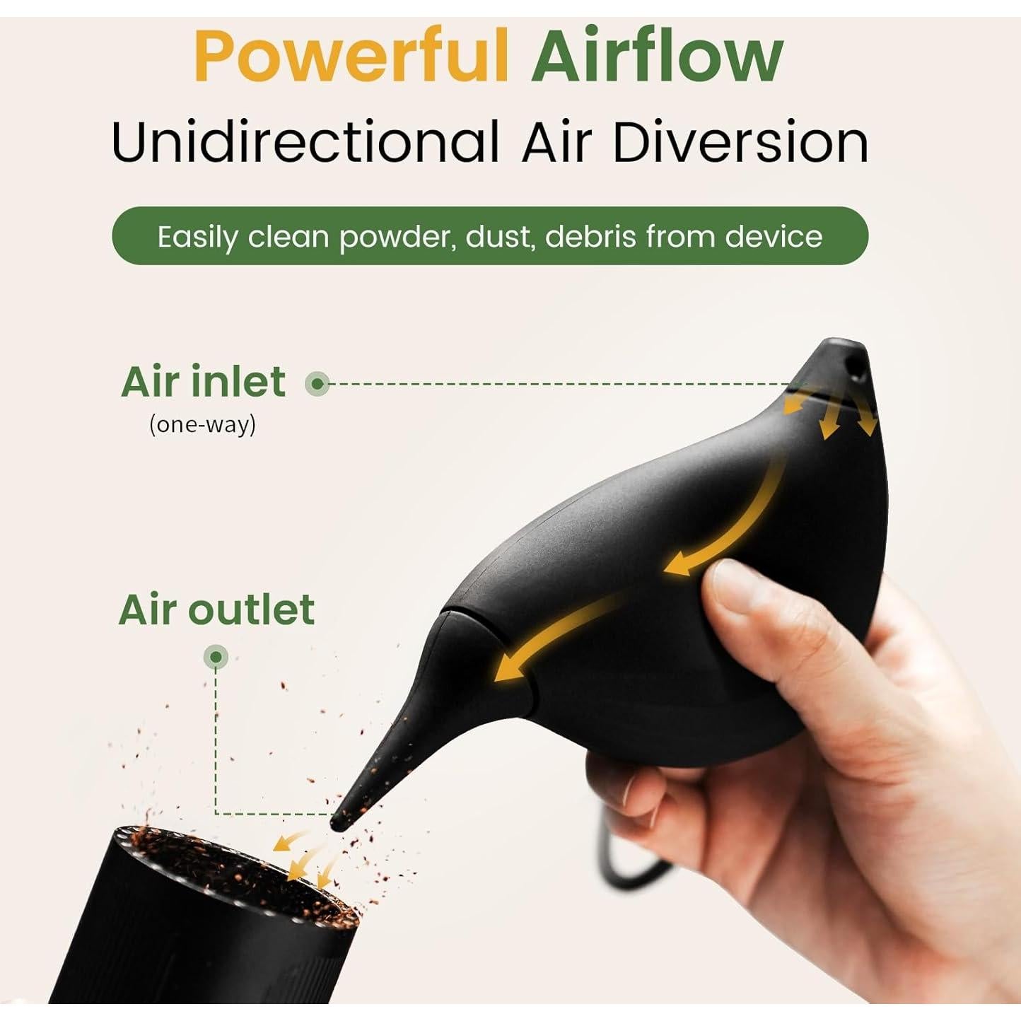 Soplador de Aire MHW-3BOMBER AB6721B para Café y Lentes