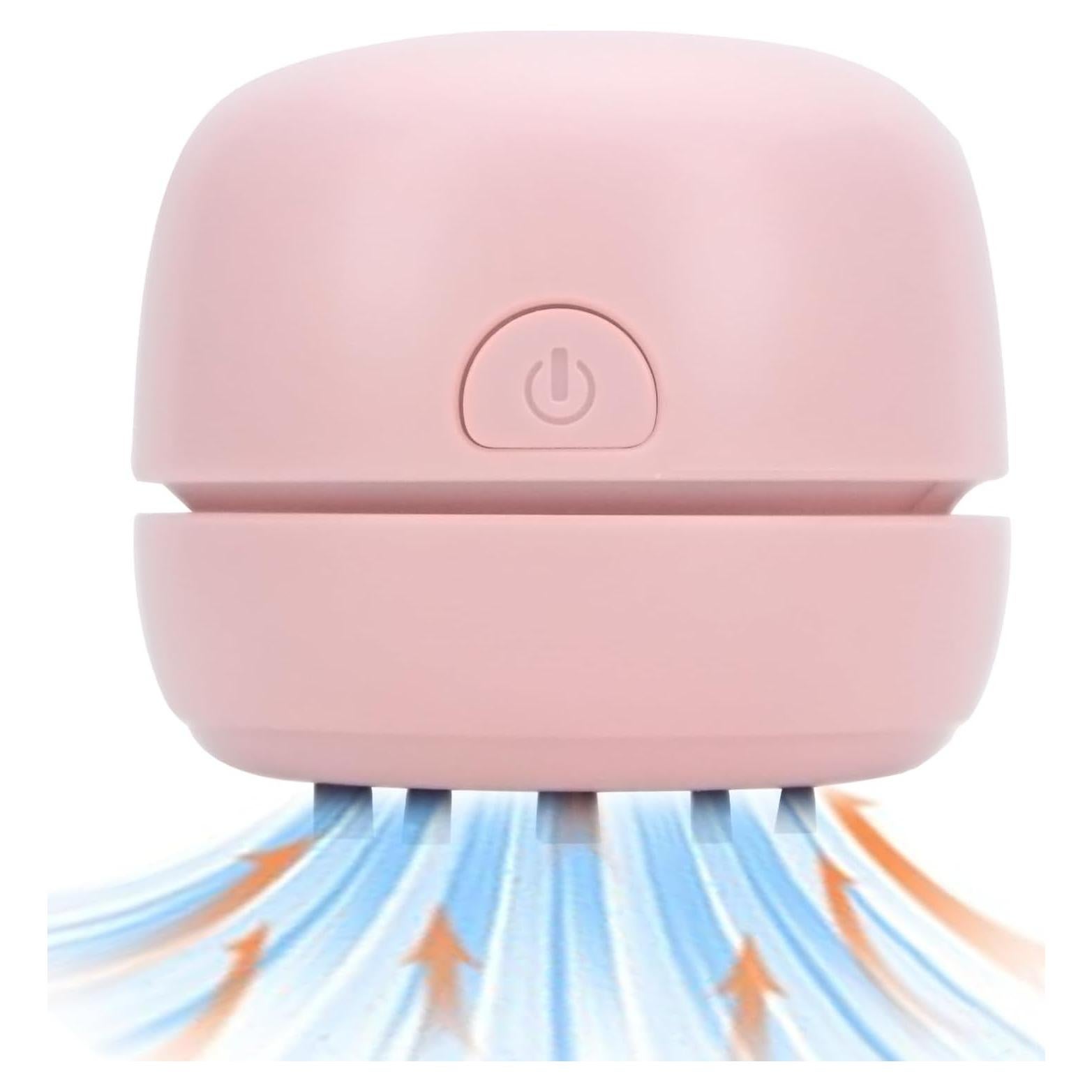 Aspiradora Mini Portátil YUNYILAN V-23 USB Rosa - Limpieza Teclados y Autos