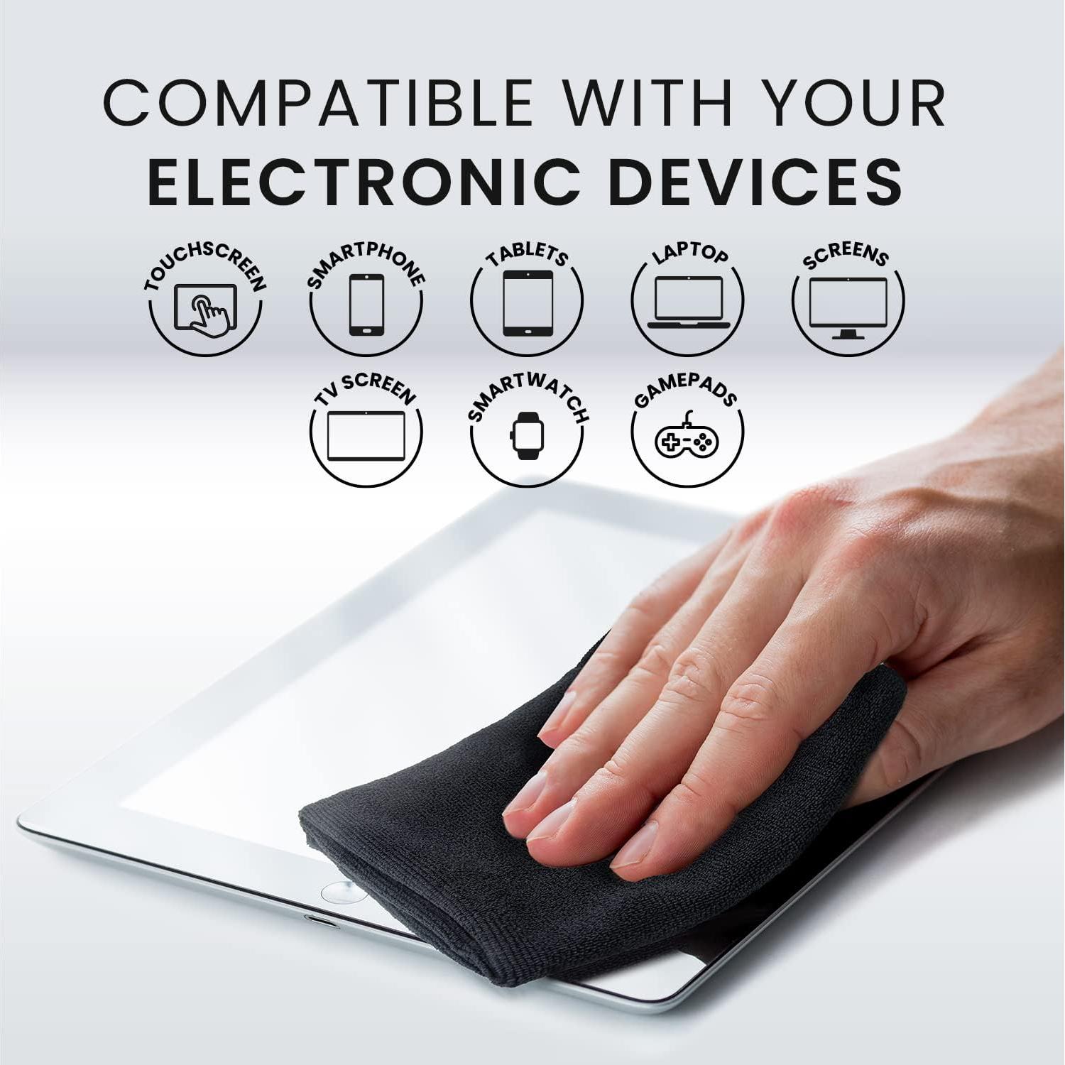 Toallitas Limpiadoras Electrónicas EVEO - 80 Unidades + Paño