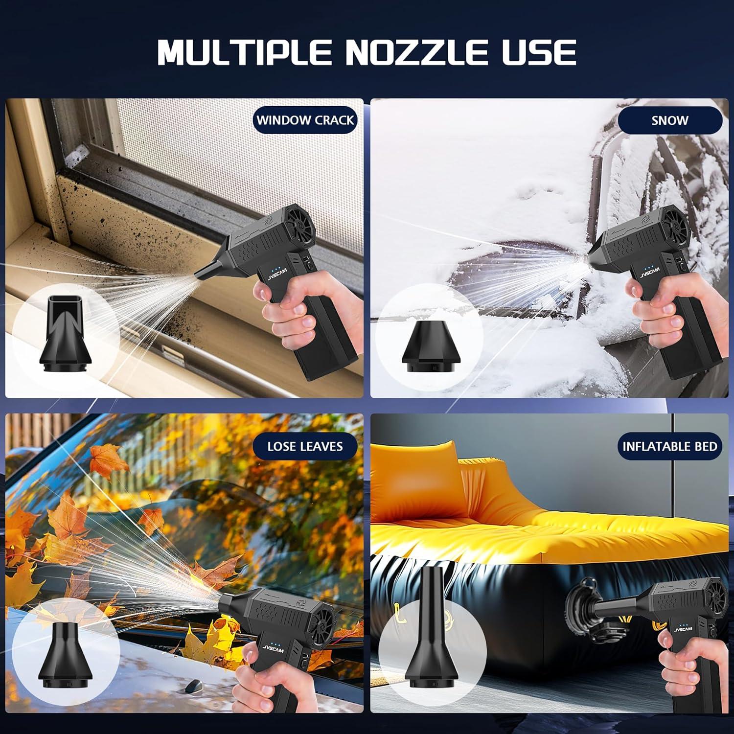 Soplador de Aire Comprimido JVSCAM X3 Recargable 3 Velocidades