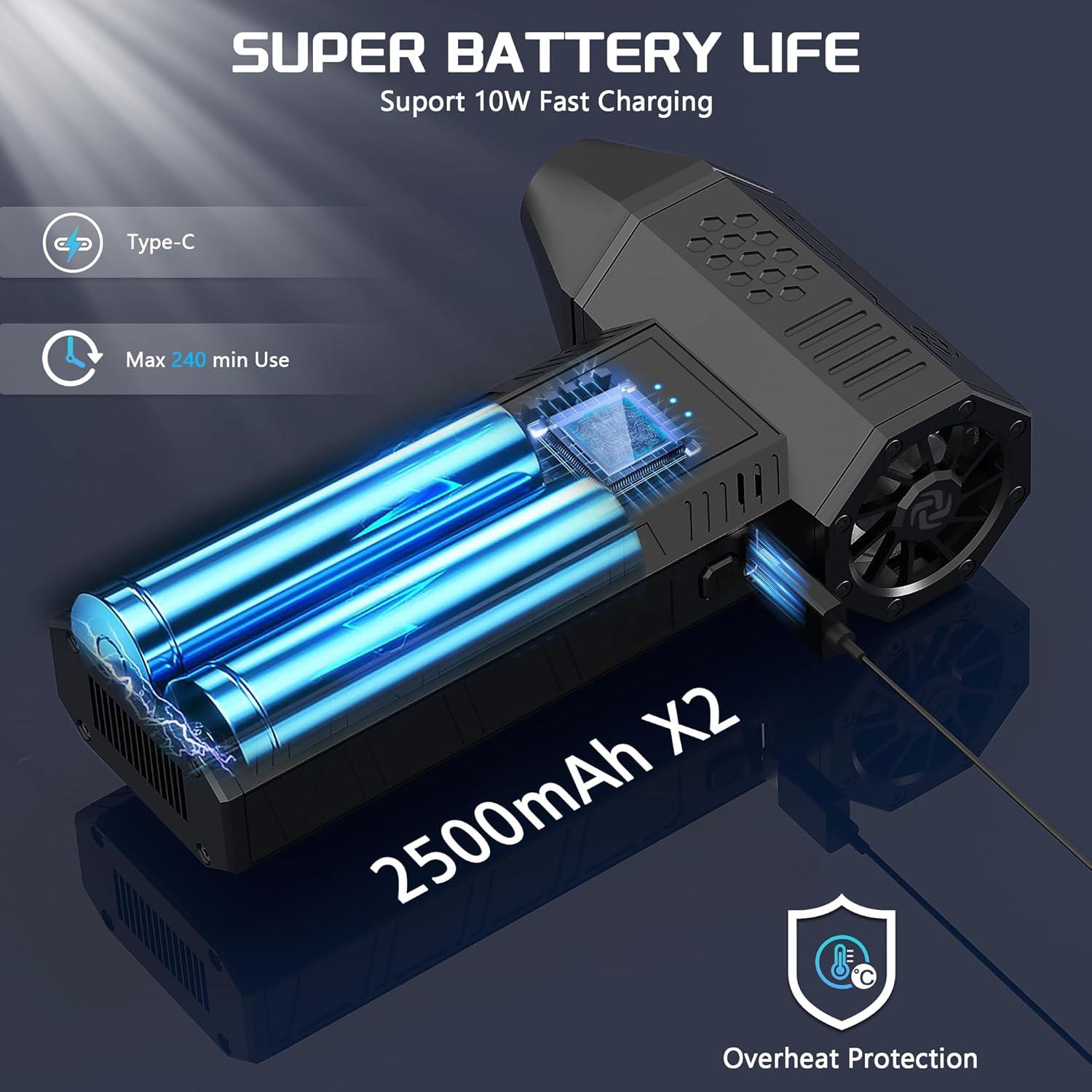 Soplador de Aire Comprimido JVSCAM X3 Recargable 3 Velocidades