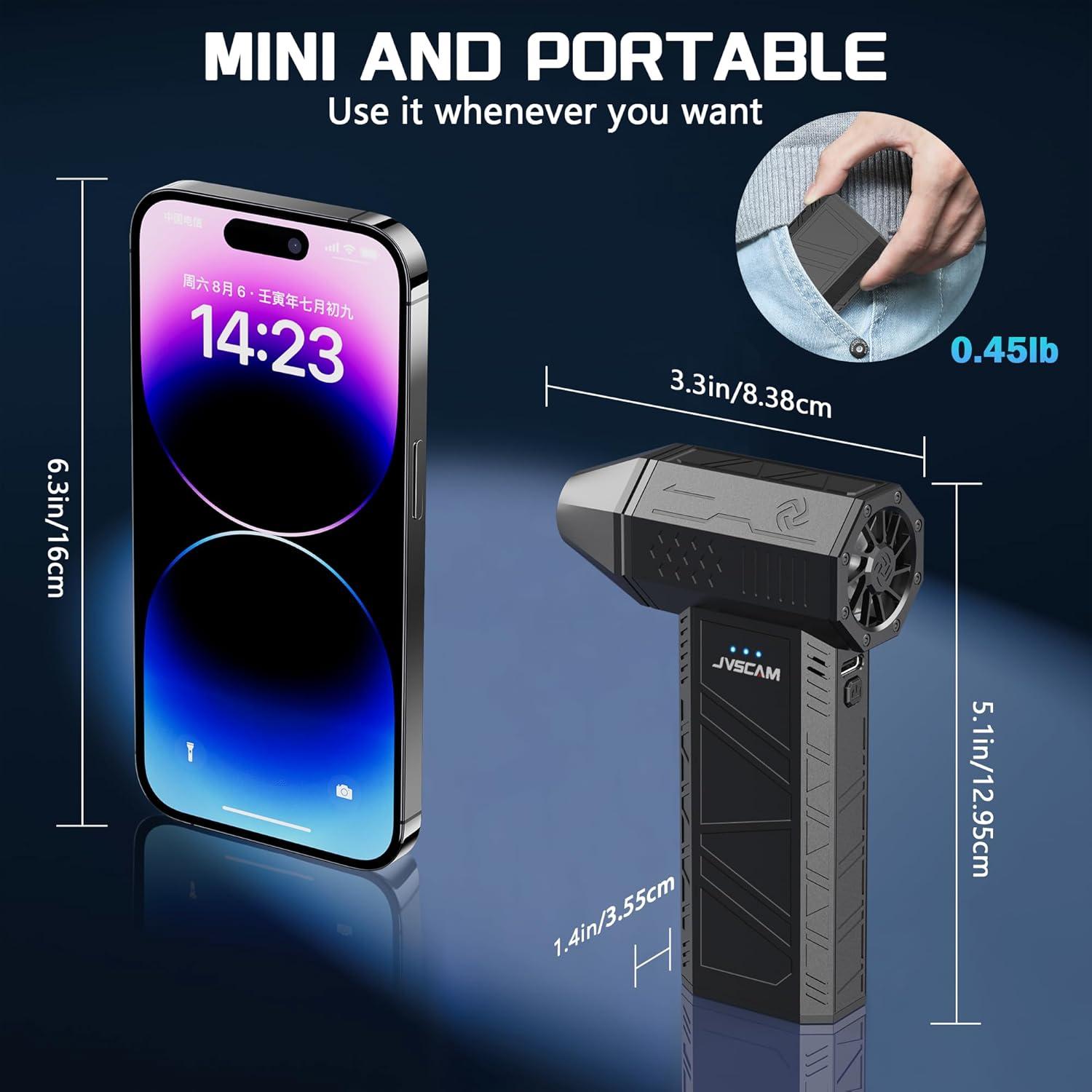 Soplador de Aire Comprimido JVSCAM X3 Recargable 3 Velocidades