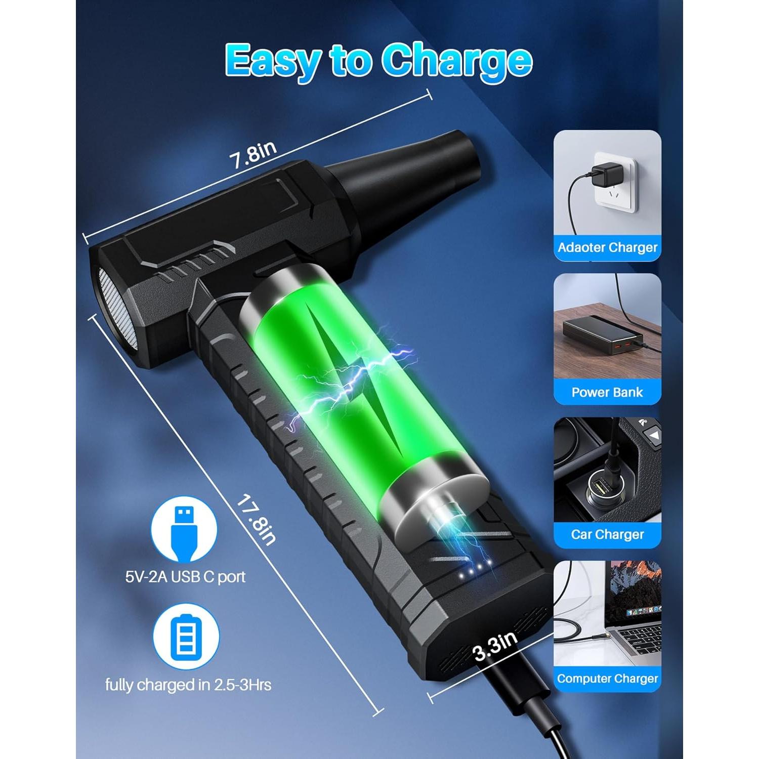 Soplador de Aire Comprimido Eléctrico EHIMATI W18 150,000 RPM