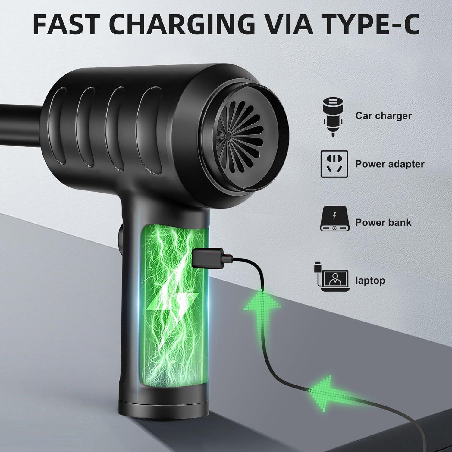 Soplador de Aire Comprimido Omicarry 3 Velocidades 51000RPM