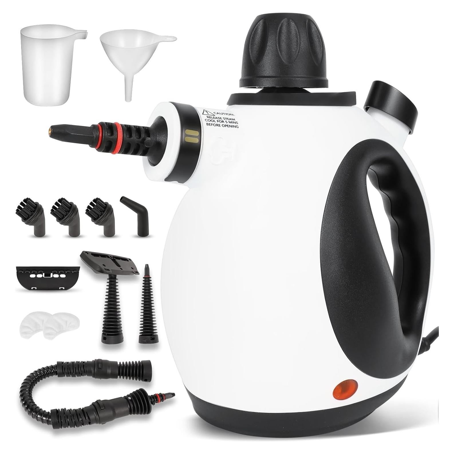 Limpiador de vapor portátil Cruzando el río 1050W 12 accesorios