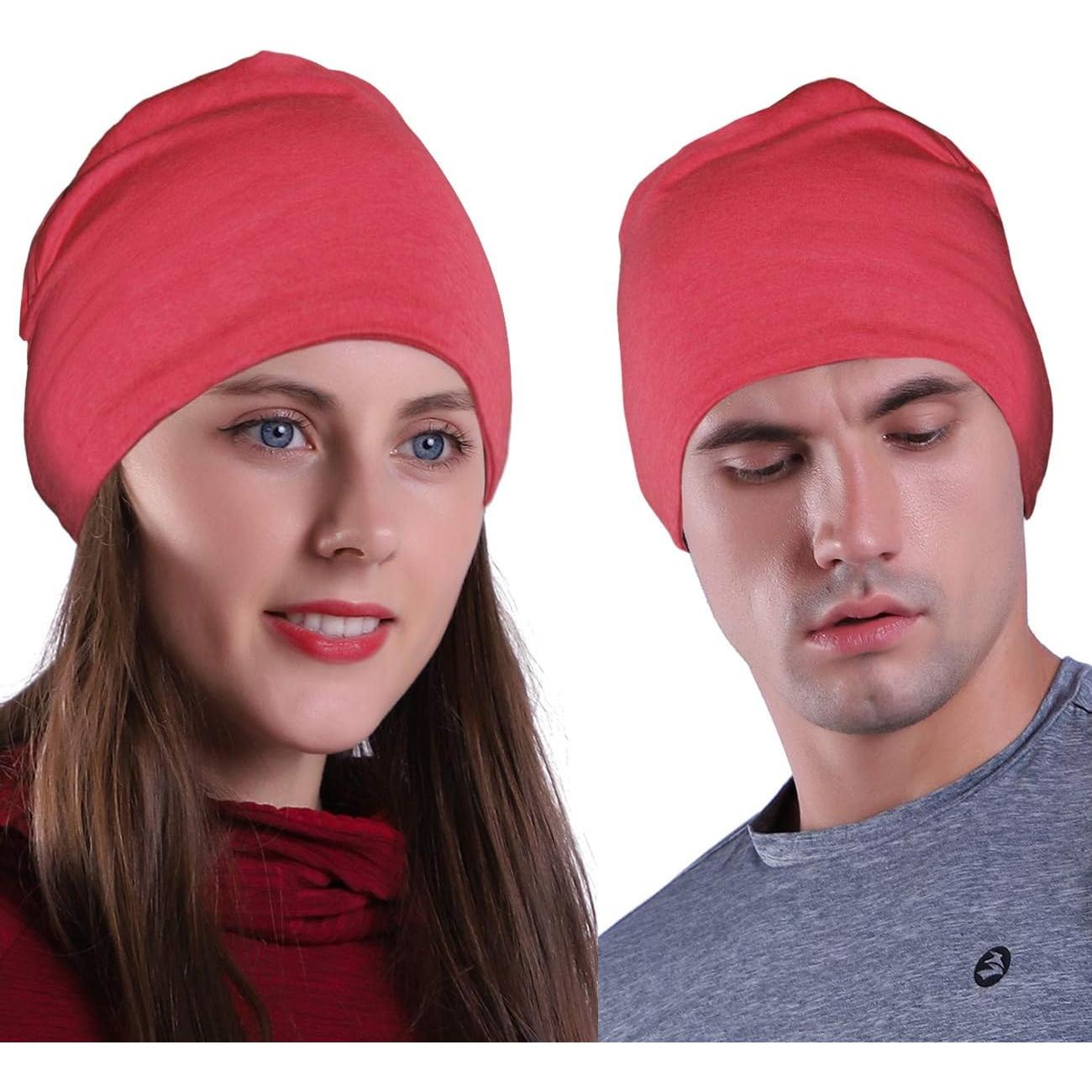 Gorro multifuncional Empirelion rojo mel. para correr y dormir