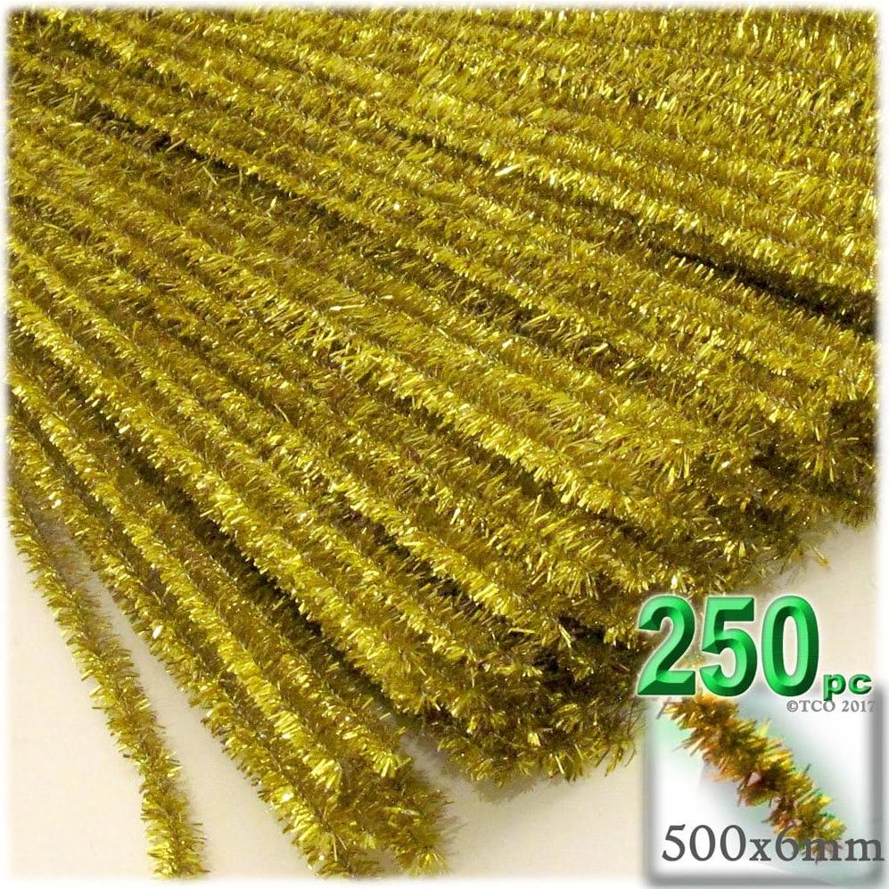 Tallos Chenille Brillantes 250pzs Verde Esmeralda 50cm