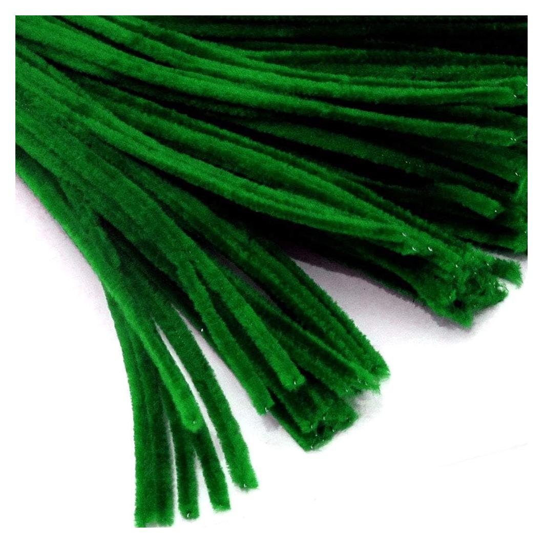 Tallos de Chenille The Crafts Outlet 1000 Piezas 30 cm Verde