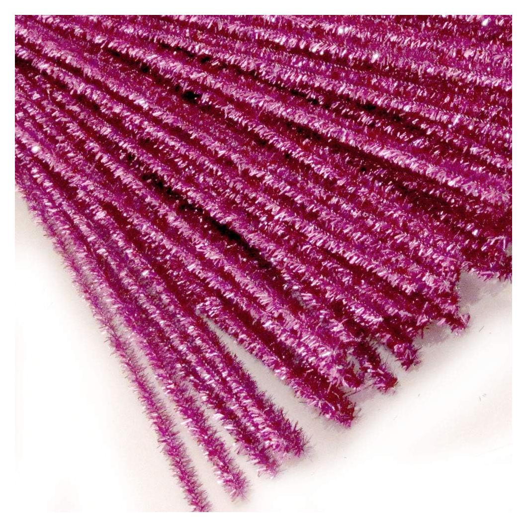 Varillas de Chenille Rosa 50 cm 250 piezas Los Tallados