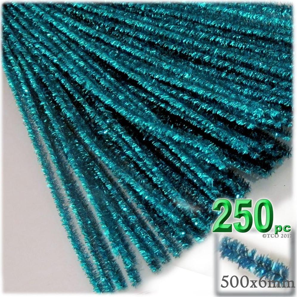 Tallarines de Chenille The Crafts Outlet 50 cm Verde Claro 250 pz