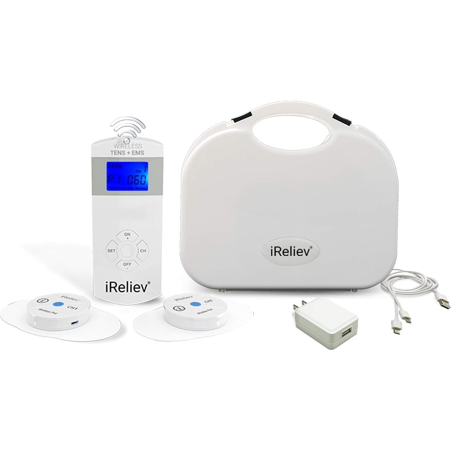 Sistema Terapéutico Inalámbrico iReliev TENS + EMS 2 en 1