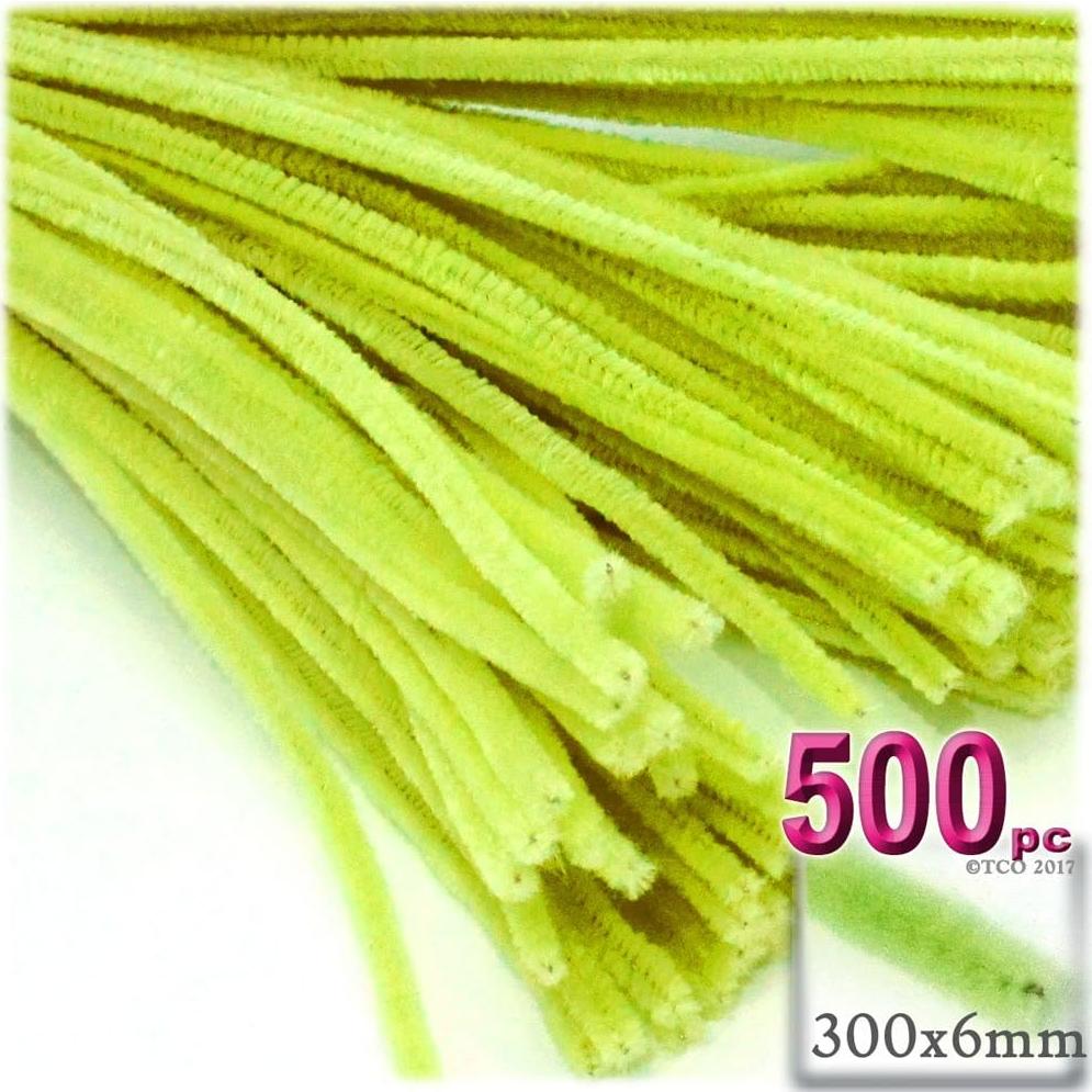 Tallos de Chenille Limpiapipas The Crafts Outlet 30 cm 500 pcs Verde Lima