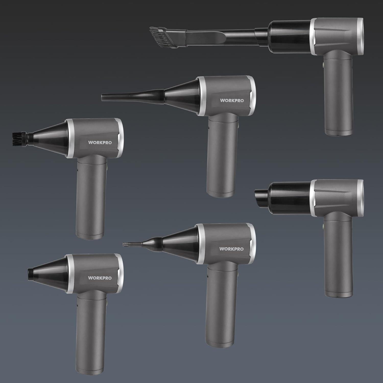 Soplador de Aire Eléctrico WORKPRO 12V 120,000 RPM 4 Velocidades