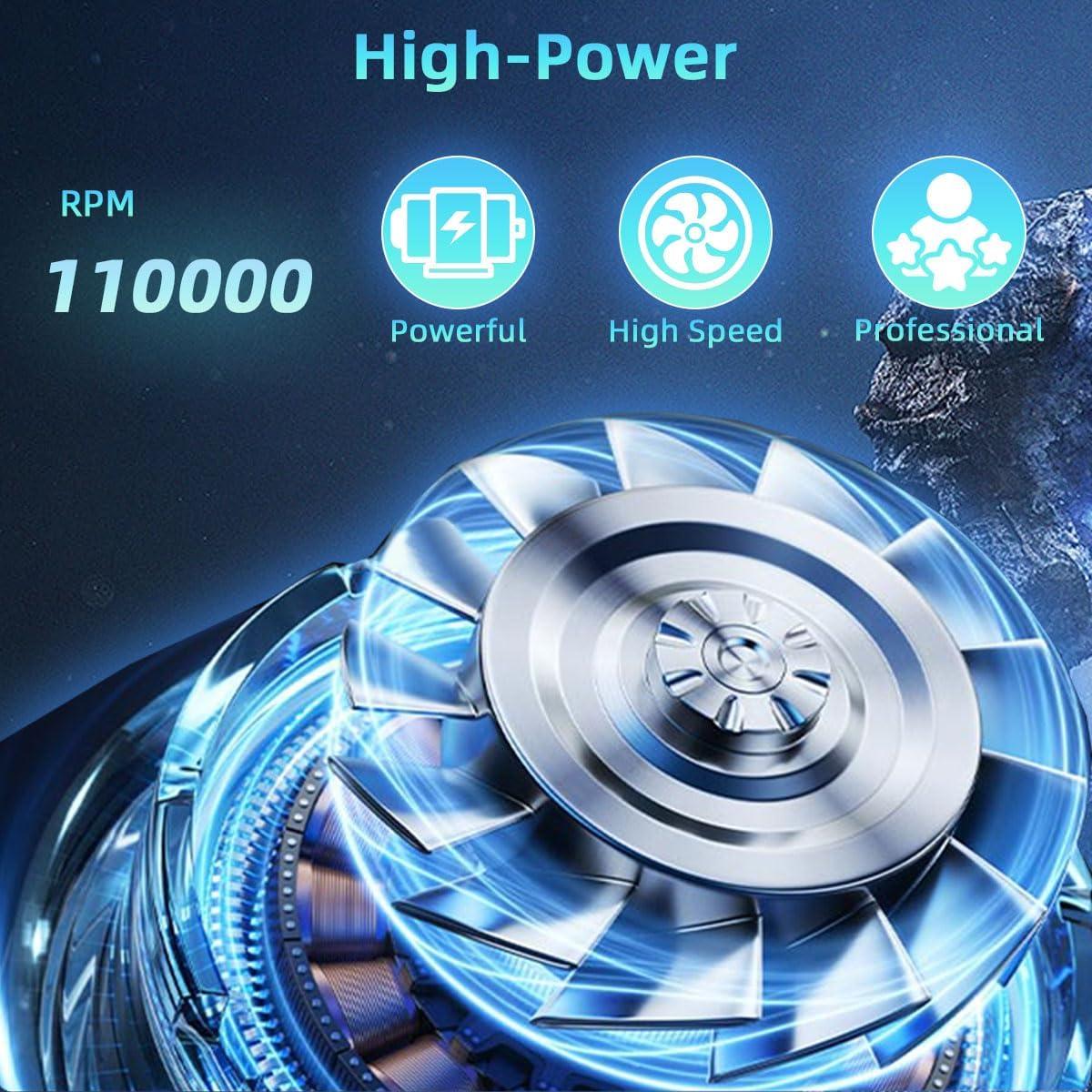 Soplador de Aire Comprimido Sunmeg YF02 Rosa 55W 110000RPM