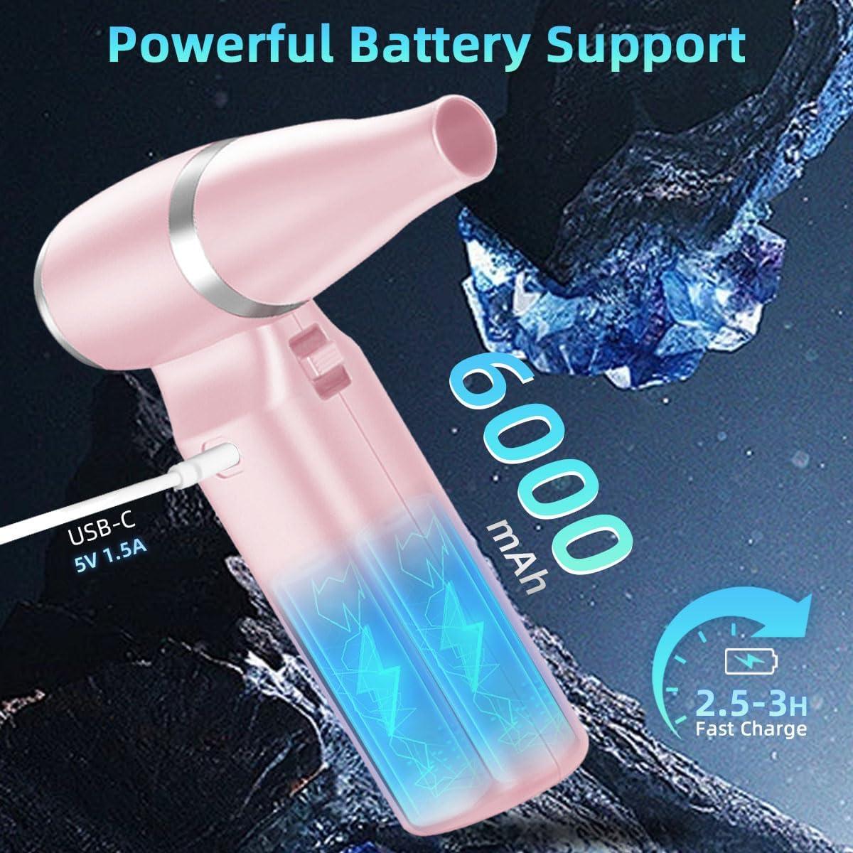 Soplador de Aire Comprimido Sunmeg YF02 Rosa 55W 110000RPM