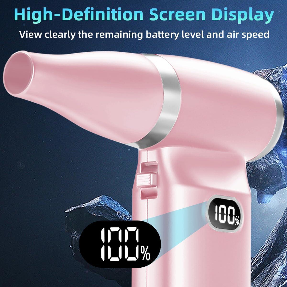 Soplador de Aire Comprimido Sunmeg YF02 Rosa 55W 110000RPM