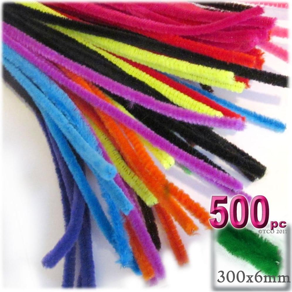 Tallos de Chenille The Crafts Outlet 30 cm Morado 500 piezas