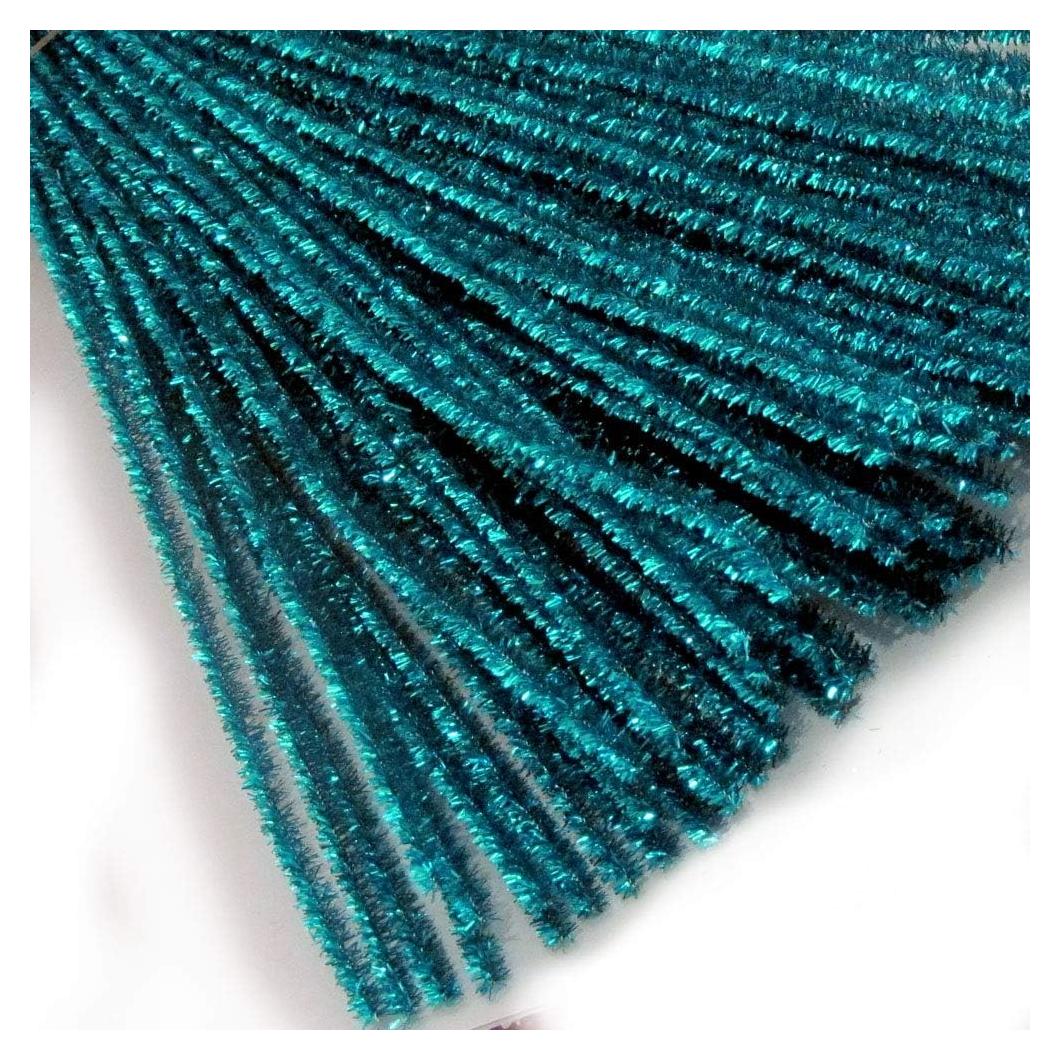 Tallarines de Chenille The Crafts Outlet 30cm 1000p Azul Oceánico