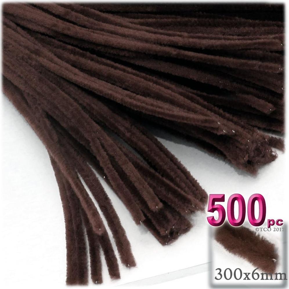 Tallarines de Chenille The Crafts Outlet 30 cm Negro 500 pcs