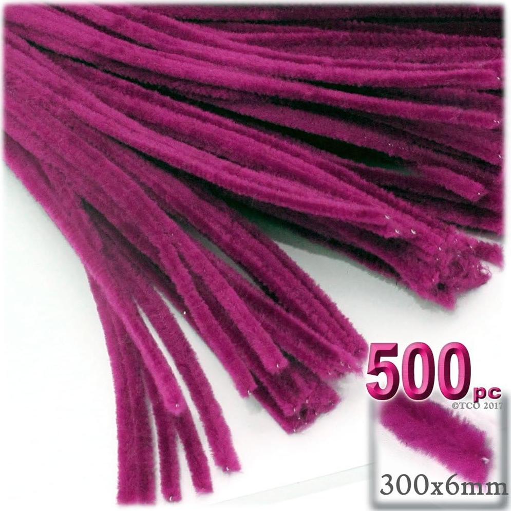 Tallarines de Chenille The Crafts Outlet 30 cm Negro 500 pcs