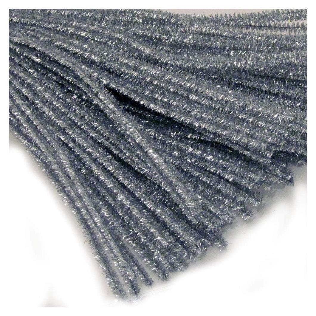 Tallarines Chenille Plata The Crafts Outlet 500 Piezas 50 cm