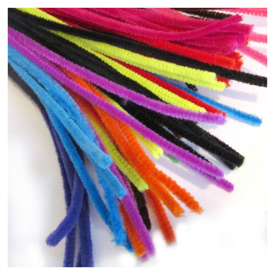 Tallos de Chenille The Crafts Outlet 30 cm 500 piezas Mezcla Brillante