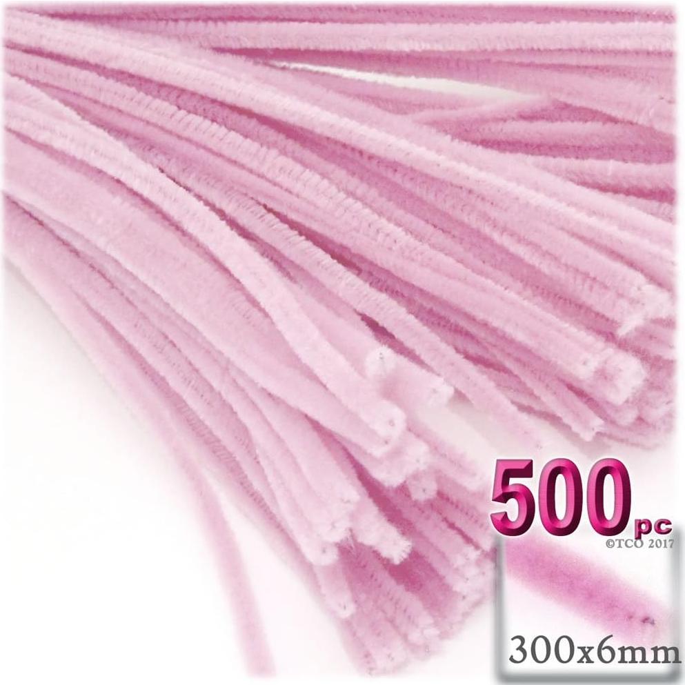 Tallarines de Chenille The Crafts Outlet 30 cm 500 piezas Marrón Claro