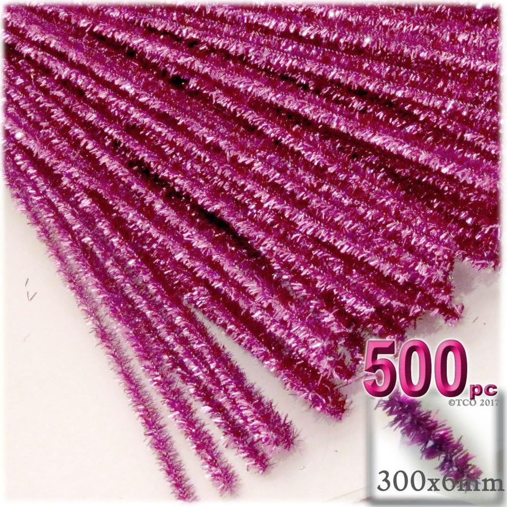 Tallos Chenille Brillantes Los Tallares 30 cm Oro Claro 500 pz