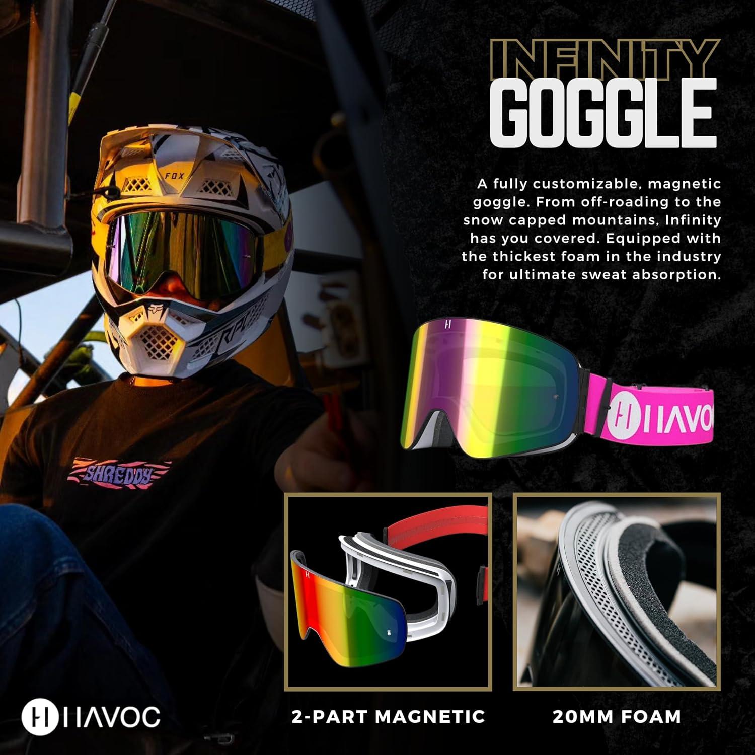 Gafas Havoc Racing Sin Marco Magnéticas Antivaho UV