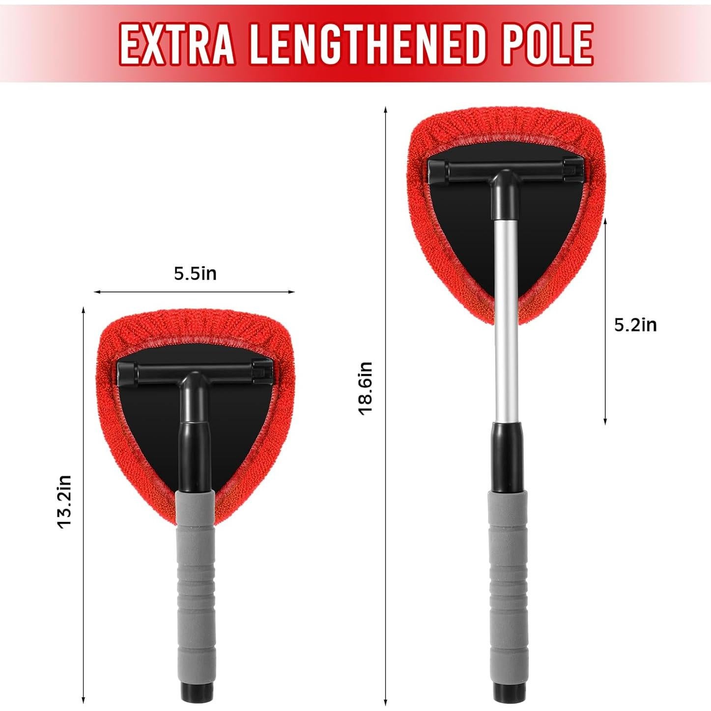 Kit de Limpieza de Ventanas Baderke 10 Piezas Rojo