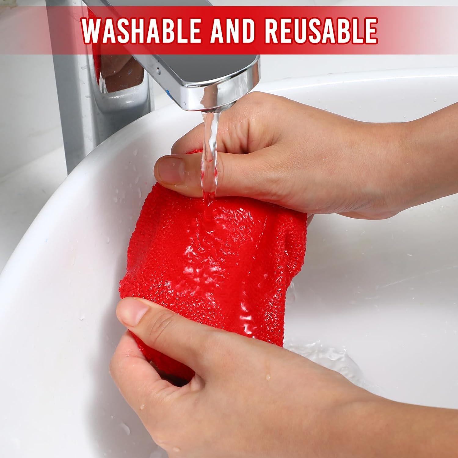 Kit de Limpieza de Ventanas Baderke 10 Piezas Rojo