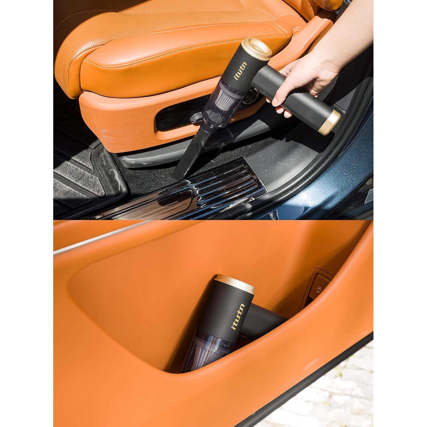 Mini Aspiradora Inalámbrica Itutn 15000PA 4 en 1 con 11 Accesorios