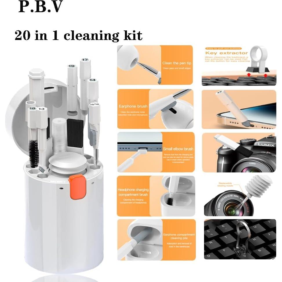 Kit de Limpieza para Laptop Hoi-e Q20 con Spray y Cepillos