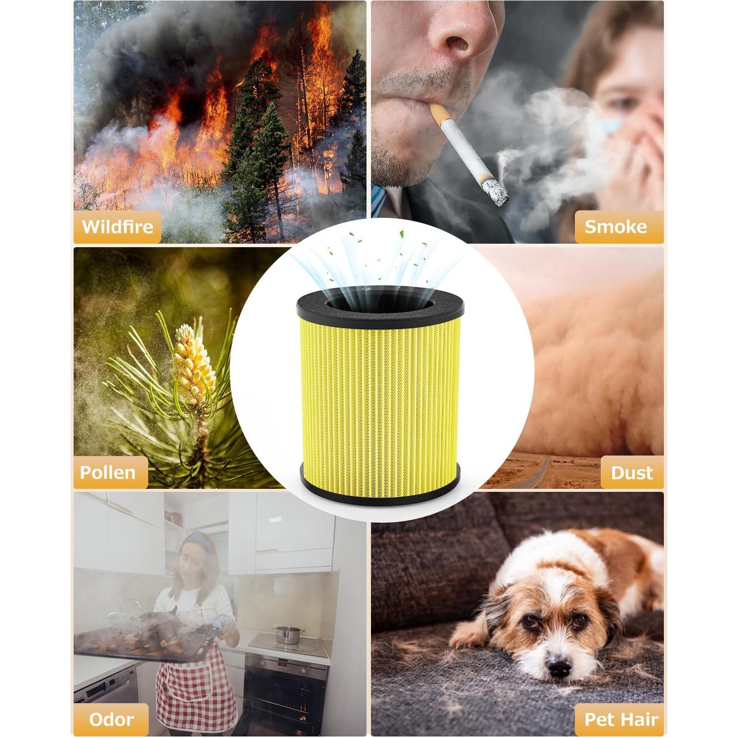 Filtro HEPA para Purificador de Aire VEWIOR B-D02U para Mascotas