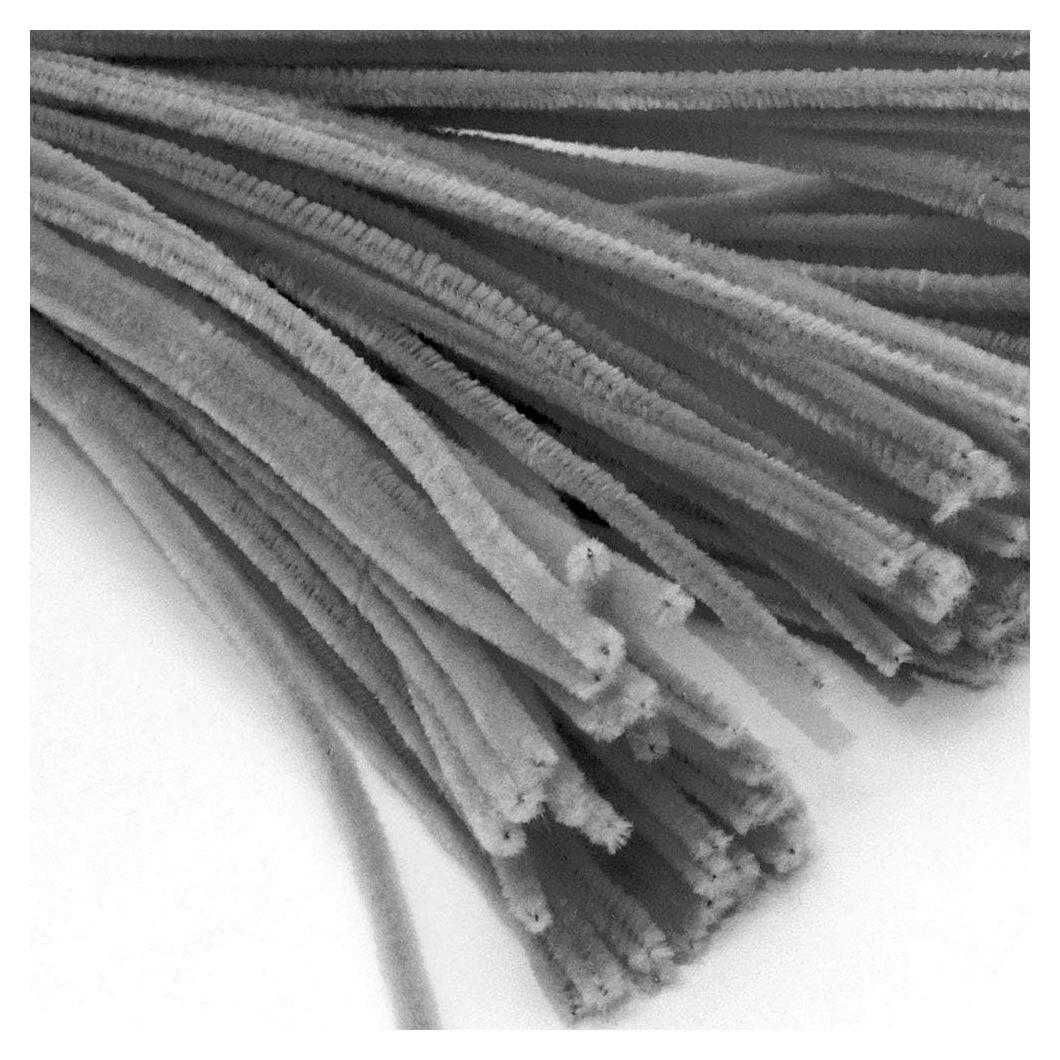 Tallos de Chenille The Crafts Outlet 500 piezas 50 cm Gris
