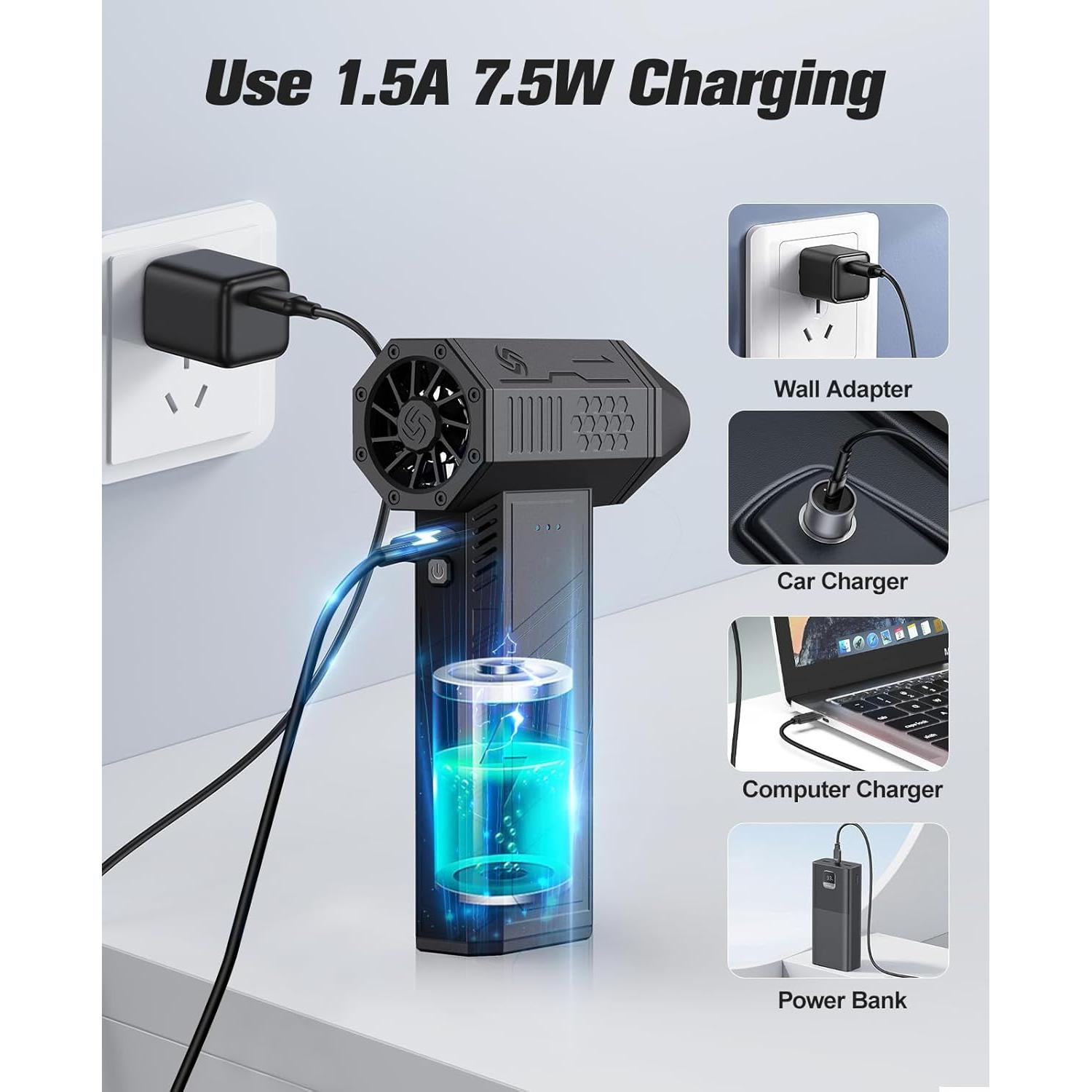 Soplador de Aire Eléctrico Beloving F55-X3 110000 RPM Recargable