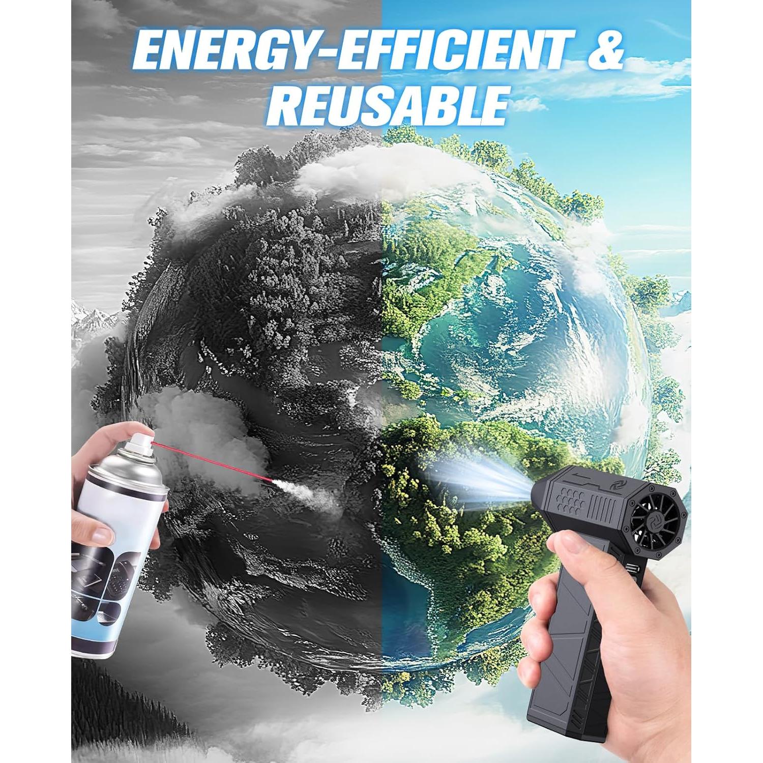 Soplador de Aire Eléctrico Beloving F55-X3 110000 RPM Recargable