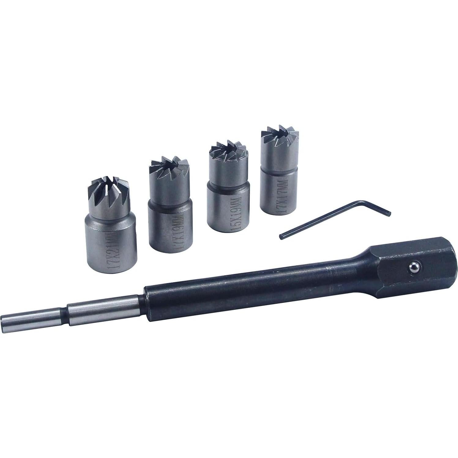 Juego de limpieza de asientos de inyectores UTMALL 19 piezas