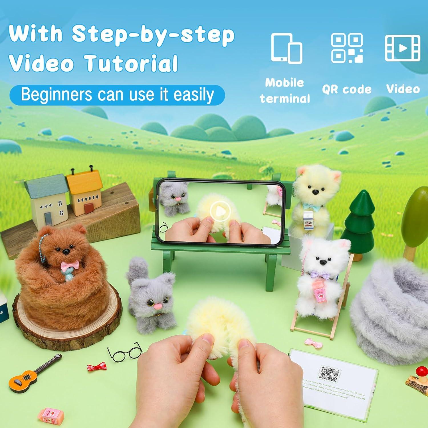 Kit de Limpiapipas Extra Gruesos ZXIIXZ 104 Pcs DIY Manualidades