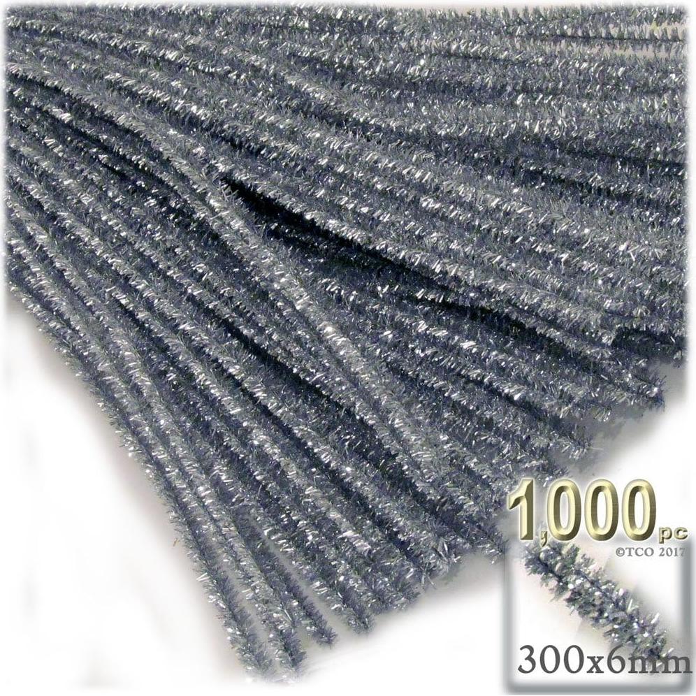 Varillas Chenille Brillantes 1000pzs 30cm Azul Real Los Tallares