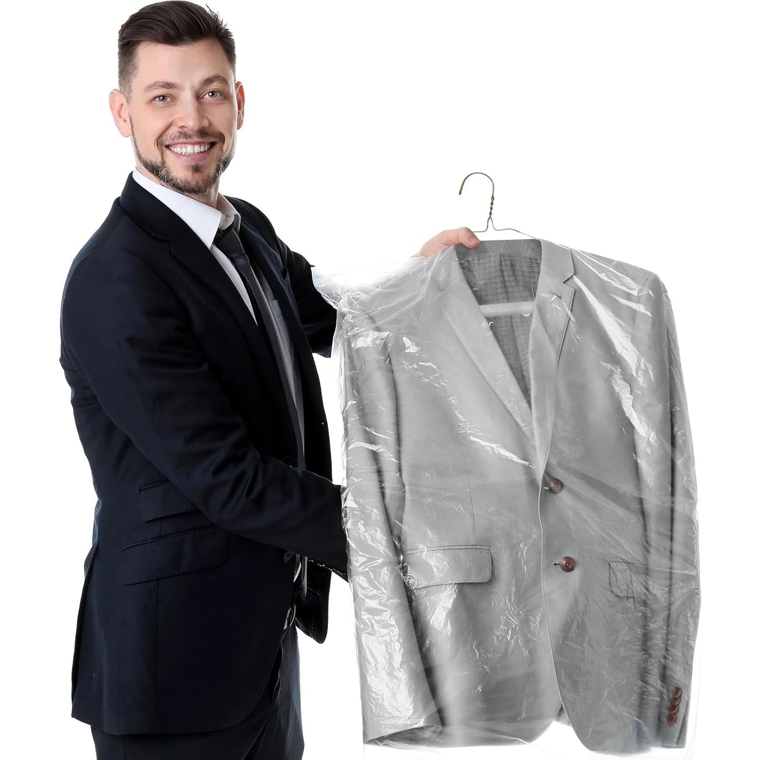 50 Perchas de Limpieza en Seco Yuntau Doradas 40.64 cm