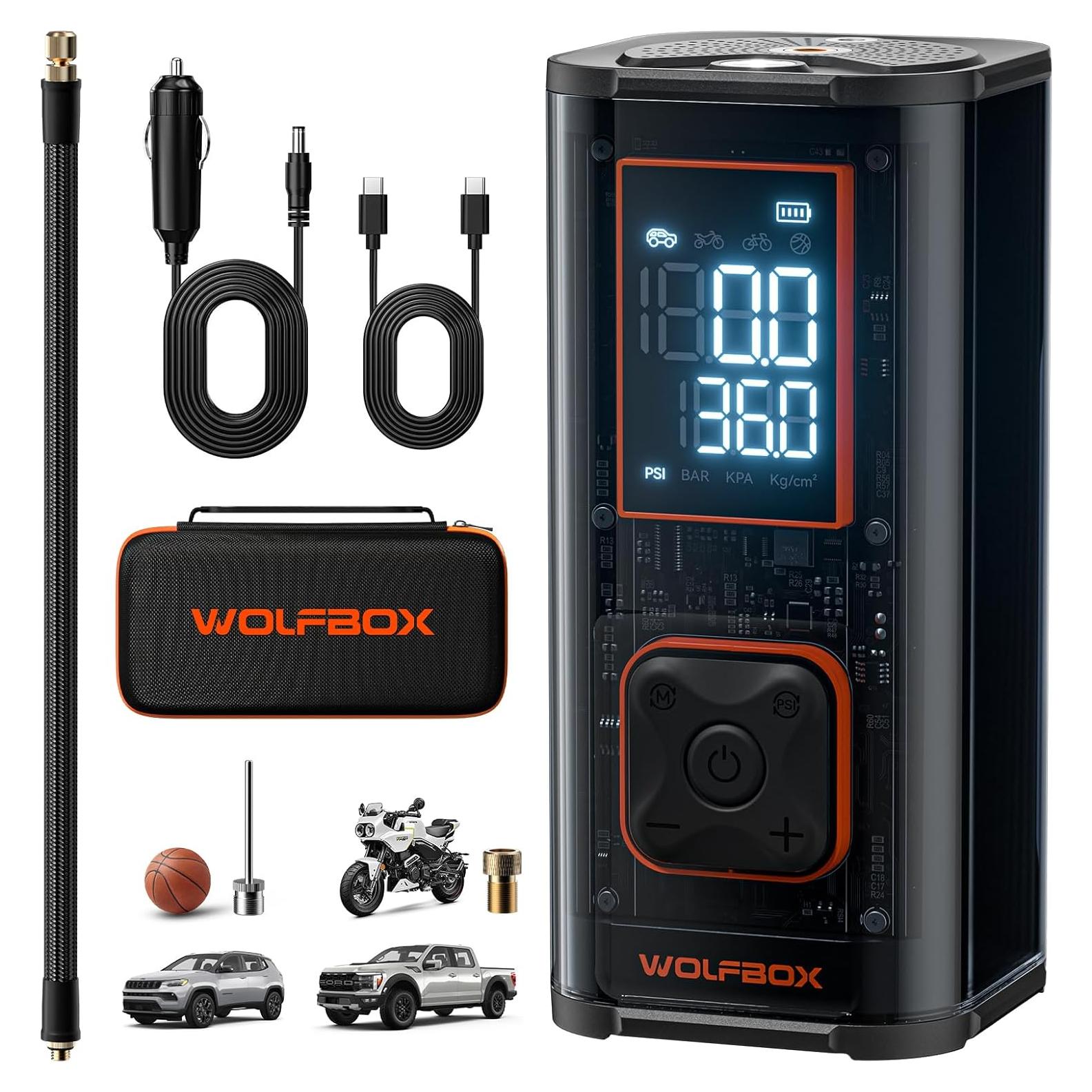 Compresor de Aire Portátil WOLFBOX MegaFlow 12000mAh 150PSI