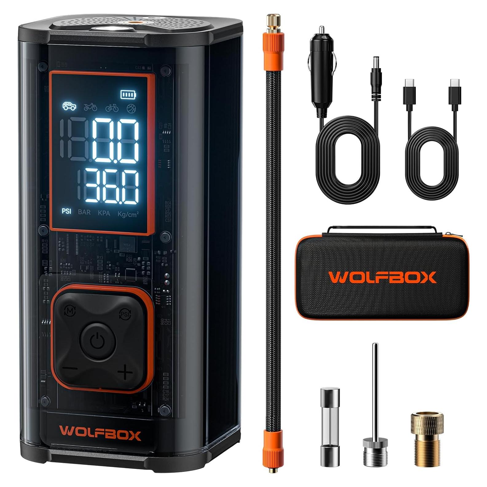 Compresor de Aire Portátil WOLFBOX MegaFlow24 12000mAh 150PSI