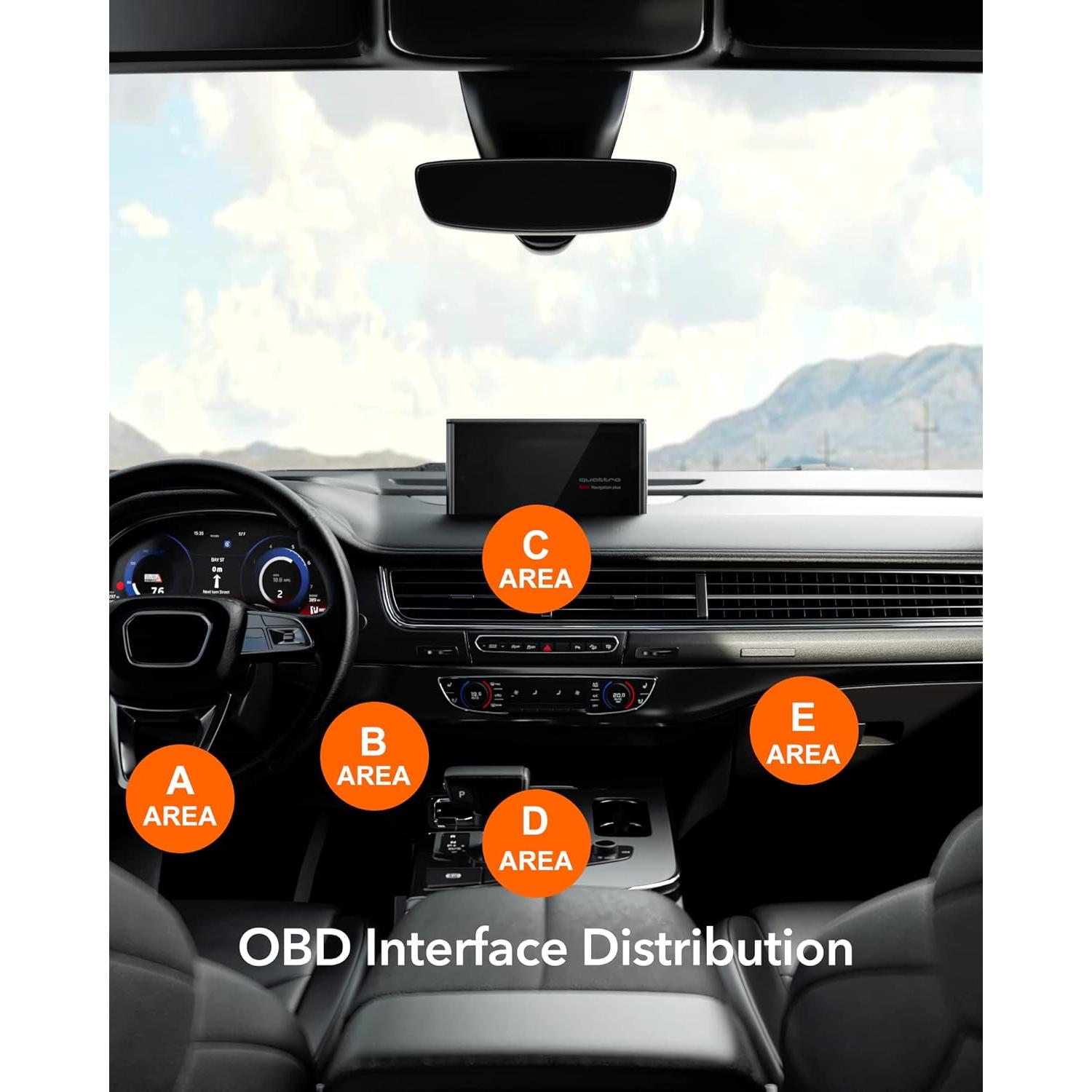 Kit de Carga Dura WOLFBOX OBD USB C 12V-24V a 5V para Cámara